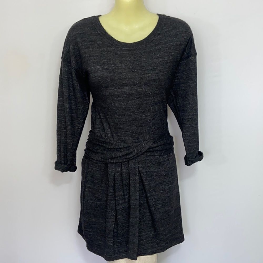 Isabel Marant Etoile Dress Charcoal Gray Mini Sweater Dress NWOT~Sz 0